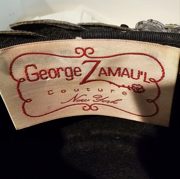RARE Vintage George Zamau'l Couture Hat - Picture 5 of 9